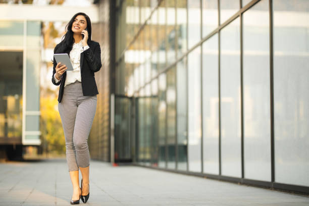 istock Businesswoman using digital tablet and smart phone 1208572758