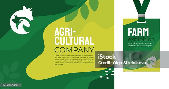istock Identity for agricultural company and conference 1208573855