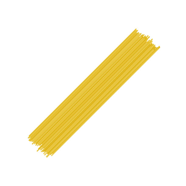 illustrations, cliparts, dessins animés et icônes de spaghetti cru d’isolement sur le fond blanc. pâtes spaghetti non cuites. pâtes capellini italiennes. - raw