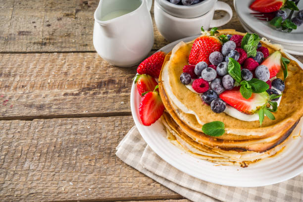 istock Sweet crepes with berries 1208579883