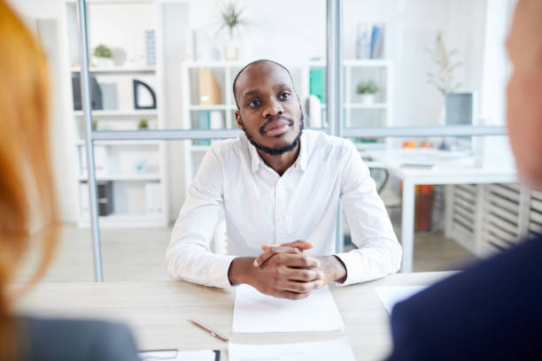 istock African Man in Job Interview 1208580391