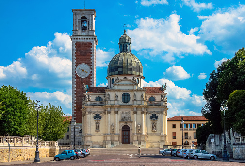 Vicenza, Veneto / Italy - August 11, 2008: The Basilica of St. Mary of Mount Berico at Piazzale della Vittoria