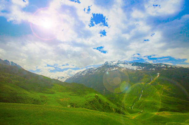 The alps, switzerland in the spring
