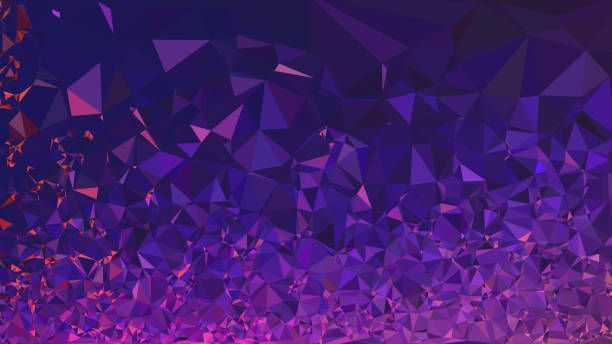 ilustraciones, imágenes clip art, dibujos animados e iconos de stock de fondo de ilustración de degradado de estilo de polietileno bajo triangular triangular de color púrpura multicolor - skill vibrant color vector backgrounds arts abstract
