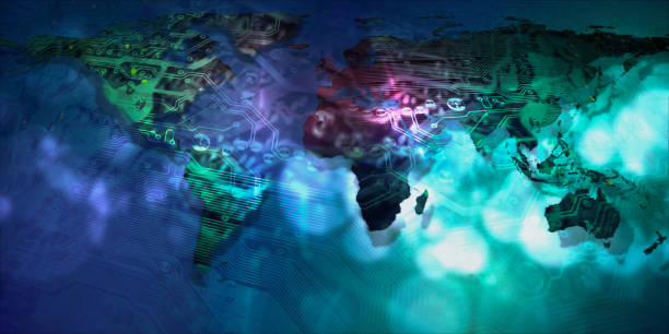 istock World map global technology. Elements of this image furnished by NASA. 1208593441