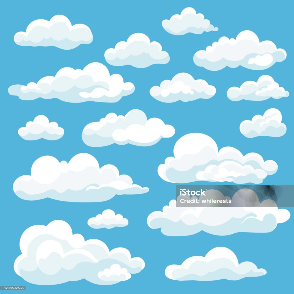 Ilustración de Icono De Nubes Blancas De Dibujos Animados Establecido Aislado En Fondo Azul Paisaje Nublado En Estilo Plano Símbolo Del Tiempo De Nube Salcielo Azul Ilustración Vectorial Panorama Nublado y más Ilustración de Icono De Nubes Blancas De Dibujos Animados Establecido Aislado En Fondo Azul Paisaje Nublado En Estilo Plano Símbolo Del Tiempo De Nube Salcielo Azul Ilustración Vectorial Panorama Nublado y más