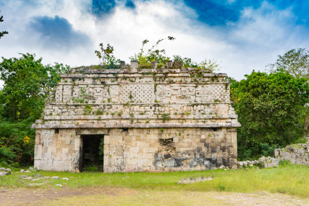 istock A small temple (La Iglesia) decorated with elaborate masks. Chichen Itza archaeological site. Architecture of ancient maya civilization. Travel photo or wallpaper. Yucatan. 1208602998