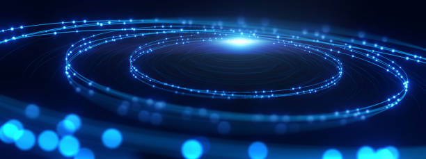 istock defocused image of  fiber optics lights abstract background 1208603412