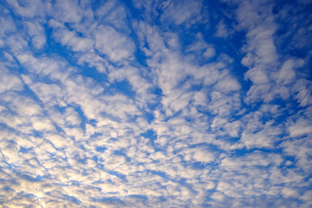 Cloudy morning sky abstract background stock photo