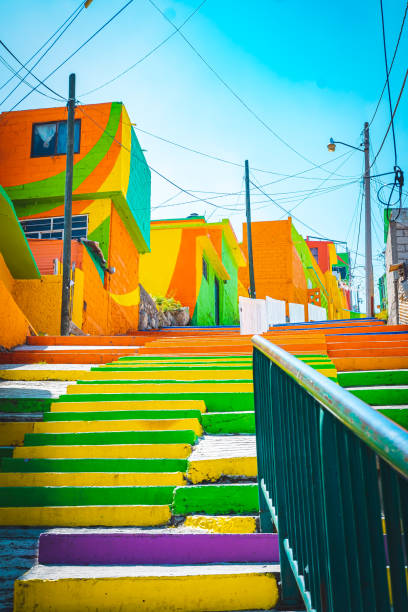 Colorful Town in Pachuca de Soto, Mexico