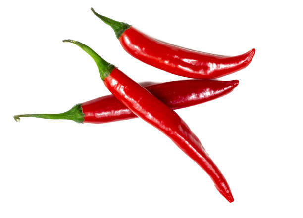 istock Fresh red hot chilli pepper isolated on a white background. 1208612203