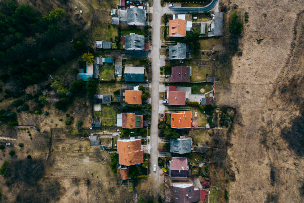 istock Flying over city area 1208612448