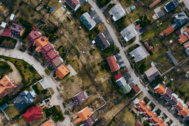 istock Flying over city area 1208612454