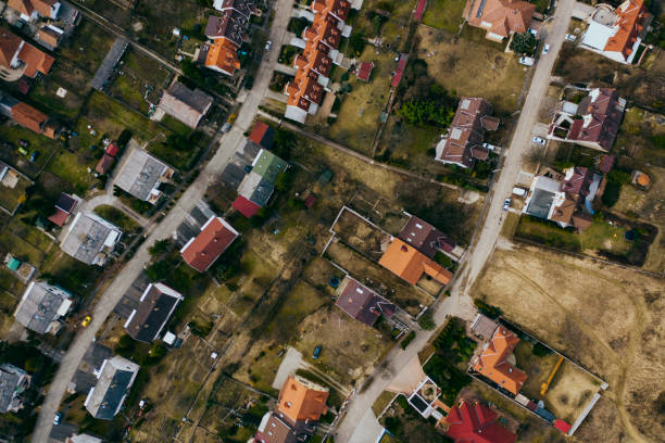 istock Flying over city area 1208612460