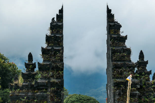 istock Buleleng - A close up on Bali Handara Gate on a cloudy day 1208618767