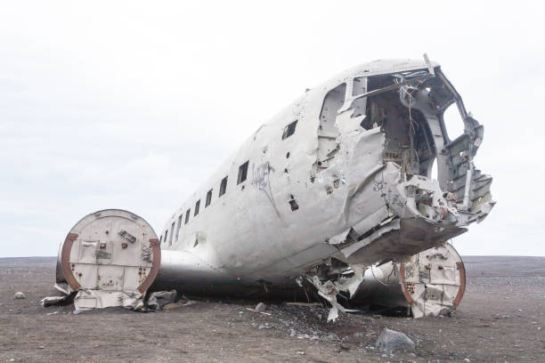 istock Solheimasandur plane wreck view. South Iceland landmark 1208620052