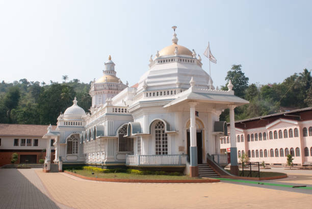 Shree Nagesh Maharudra Mandir temple, Goa, India stock photo