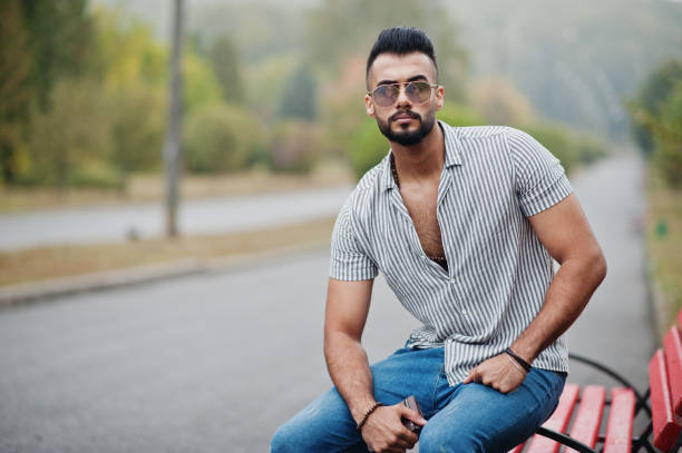 istock Fashionable tall arab beard man 1208626787