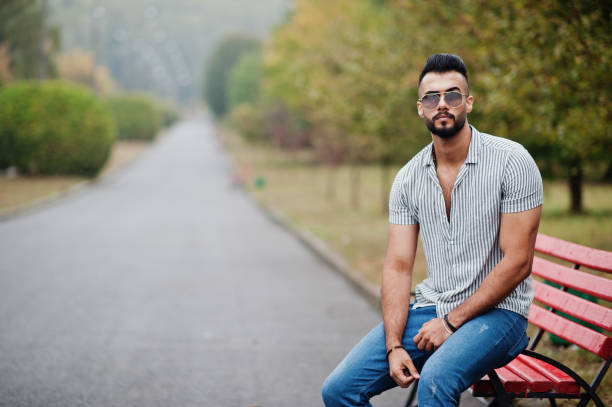 istock Fashionable tall arab beard man 1208626799
