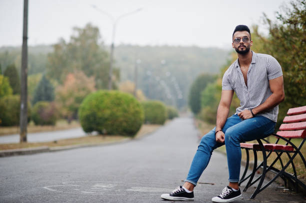 istock Fashionable tall arab beard man 1208626891