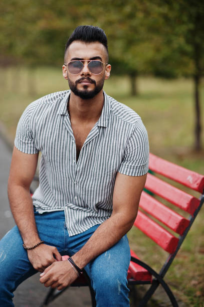 istock Fashionable tall arab beard man 1208627011