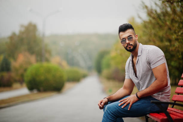 istock Fashionable tall arab beard man 1208628165