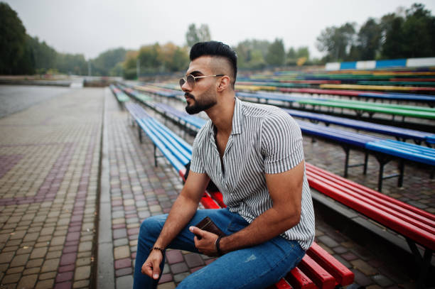 istock Fashionable tall arab beard man 1208628212