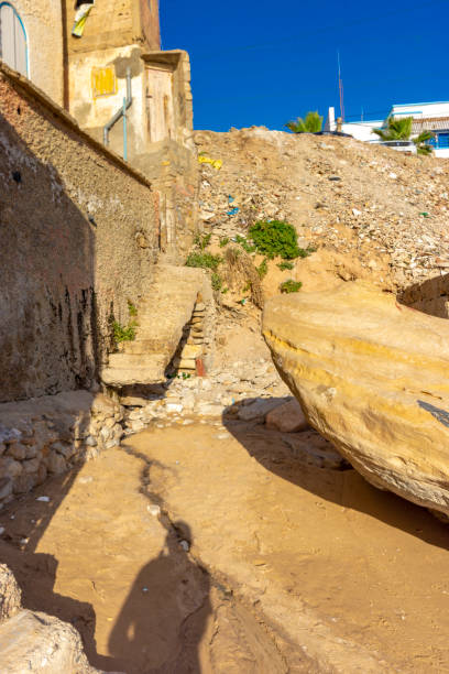 istock The sandstone rock strata at Taghazout, Morocco 1208629473