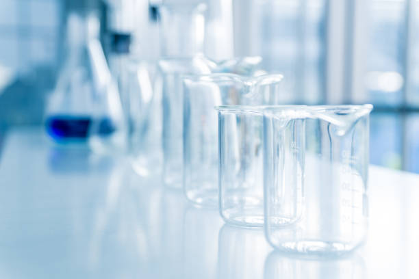 istock Scientific equipment on the table. 1208629602
