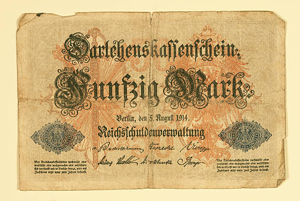 istock Antique 1914 German 50 Mark 120863226