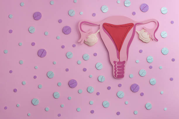 istock Concept of birth control - oral contraception pills, copy space 1208634659