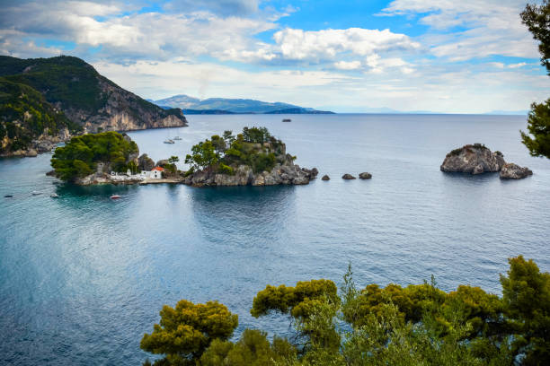 Beautiful landscape in Greece,  Panagias island near Parga