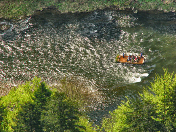 Rafting down the Dunajec gorge - Pieniny Mountains - Poland