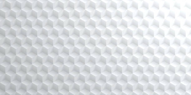 추상 밝은 흰색 배경 - 기하학적 질감 - box white stack white background stock illustrations