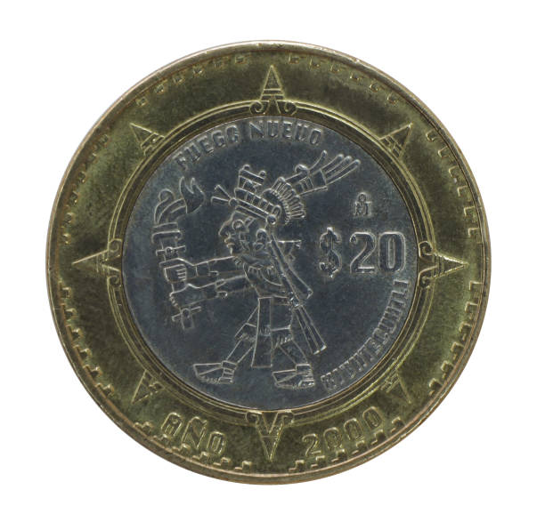 istock Special Commemorative 20 pesos mexican coin 1208640673