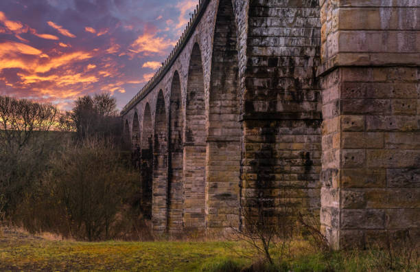istock Old Railway Viaduct at Sunset in Scotland 1208640786