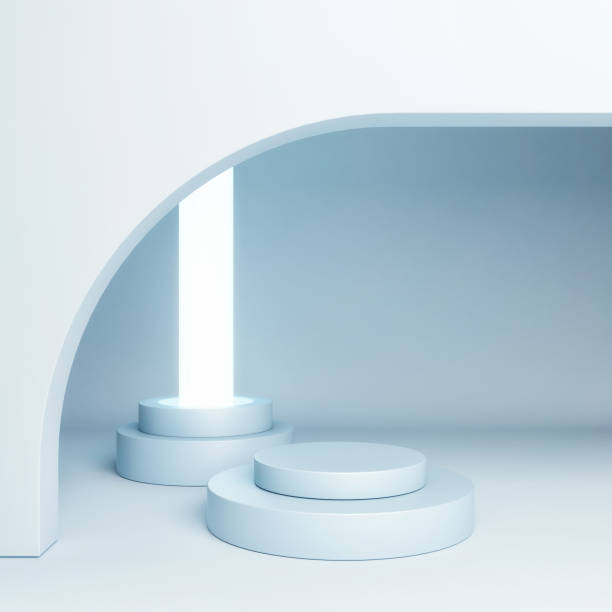 istock Mock up podium background for product presentation, 1208658256