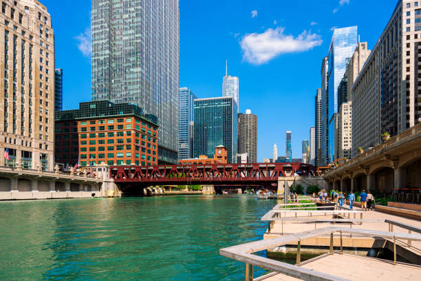 istock Chicago river and cityscape 1208663871