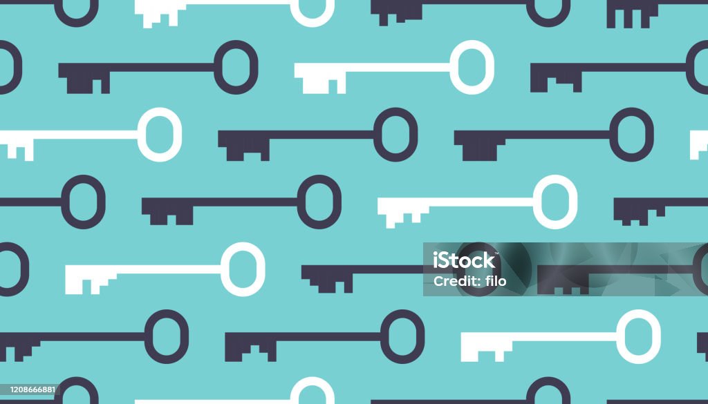 Random Key Background Seamless Keys Background Stock Illustration - Download Image Now ...