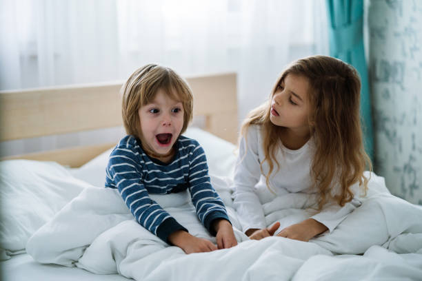 istock Screaming boy is just woke up 1208669945