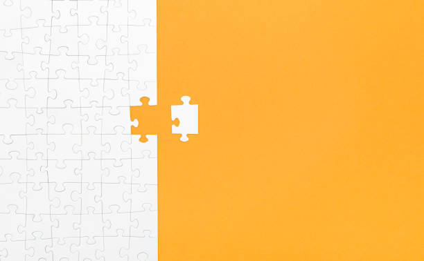 istock Business concept of white jigsaw puzzle. 1208671155