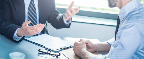 business people negotiating a contract. - sales clerk imagens e fotografias de stock