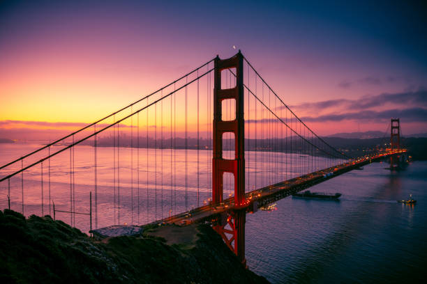istock Sunrise on the Golden Gate 1208671349