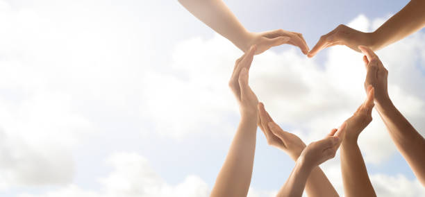 istock The concept of unity, cooperation, teamwork and charity. 1208673979