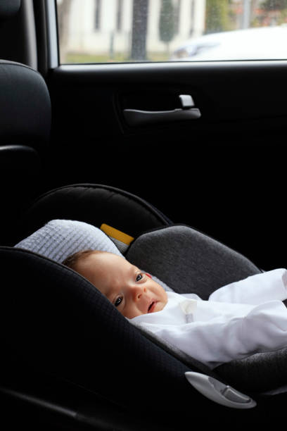 istock Baby in the car 1208674007