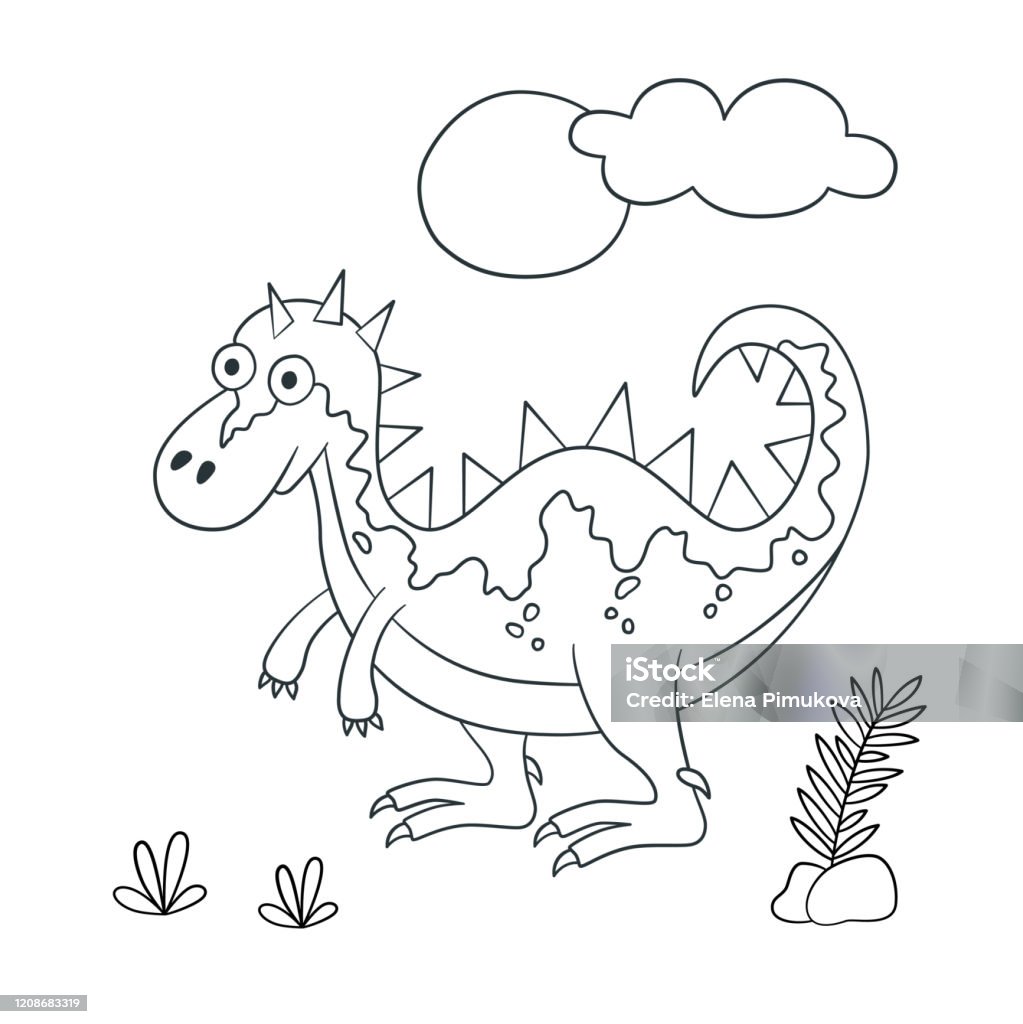 Khủng Long Dễ Thương Khủng Long Hình Minh Họa Vector Theo Phong ...