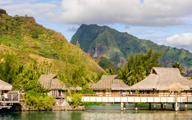 istock Overwater bungalows, French Polynesia 1208690457