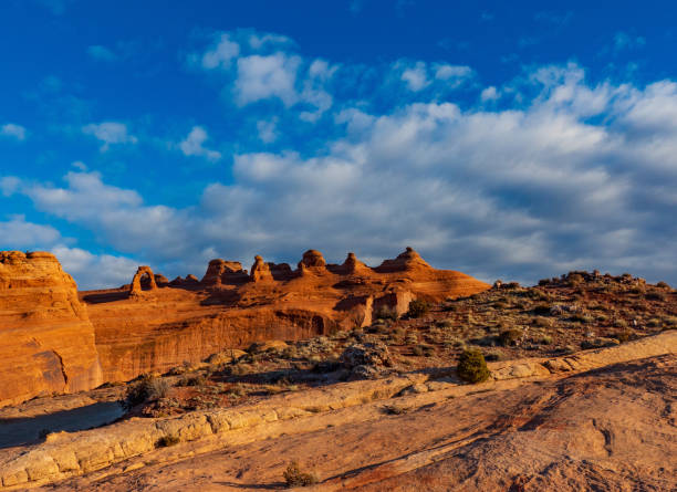 istock Delicate Aech and the Surrounding Sandstone 1208691836