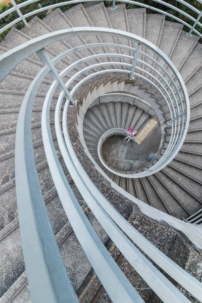 istock modern spiral stairway 1208693819