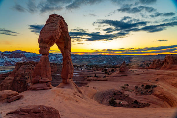 istock Delicate Arch as the Sun Sets 1208695821